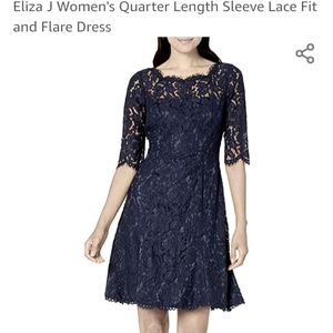 Dillard's Eliza J. Fit and Flare Dress 14 Petite